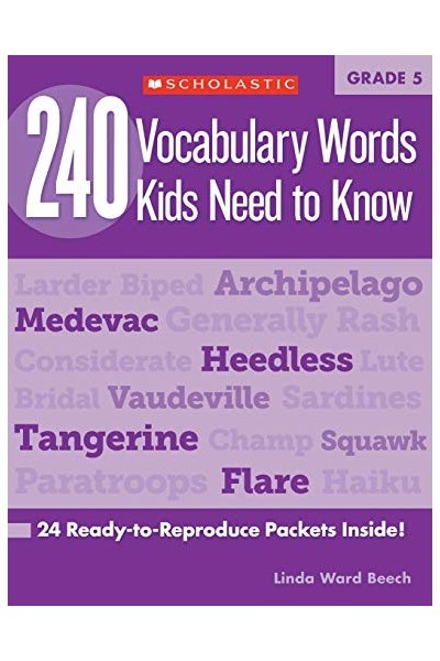 240 Vocabulary Words Kids Need To Know, Grade 5